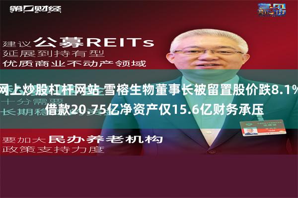 网上炒股杠杆网站 雪榕生物董事长被留置股价跌8.1%   借款20.75亿净资产仅15.6亿财务承压