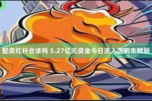 配资杠杆合法吗 5.27亿元资金今日流入医药生物股