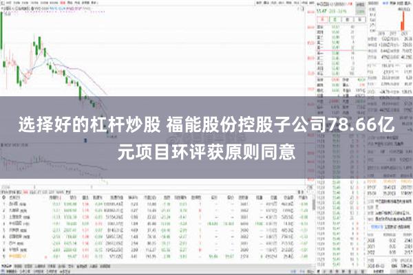 选择好的杠杆炒股 福能股份控股子公司78.66亿元项目环评获原则同意