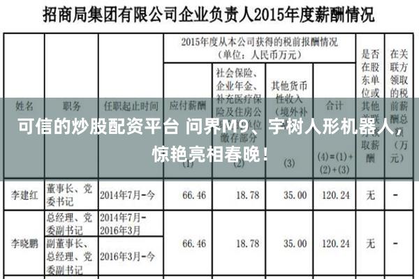 可信的炒股配资平台 问界M9、宇树人形机器人，惊艳亮相春晚！